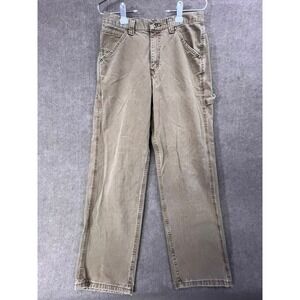 Lee Dungarees Carpenter Pants‎ Size 32x32 Tan Utility Workwear Denim Jeans